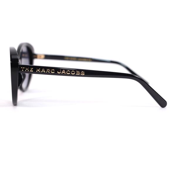 Marc Jacobs Oval Womens Sunglasses - Black / Grey - NWT - Picture 5 of 11